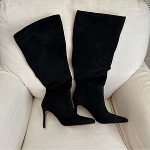 Brand new Steven by Steve Madden Lido knee high suede black boots 5.5